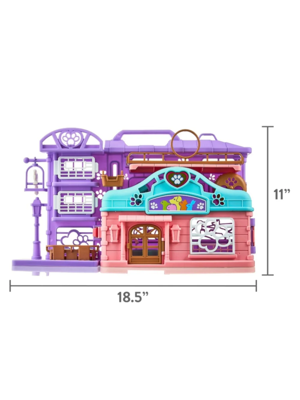 Kid Connection Vet Clinic Shop Playset One Size Purple and Pink